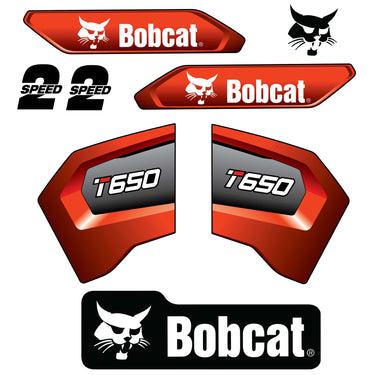 FITS T650 BOBCAT TRACK LOADER REPLACMENT DECALS - DURABLE OUTDOOR LAMINATED